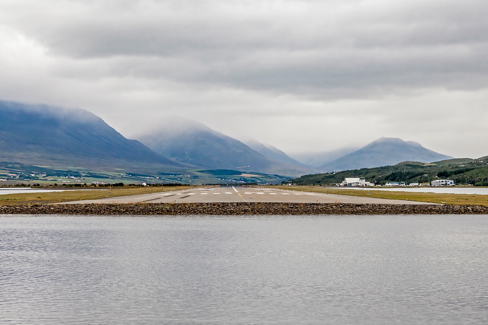 Aerial photo of Akureyri Airport